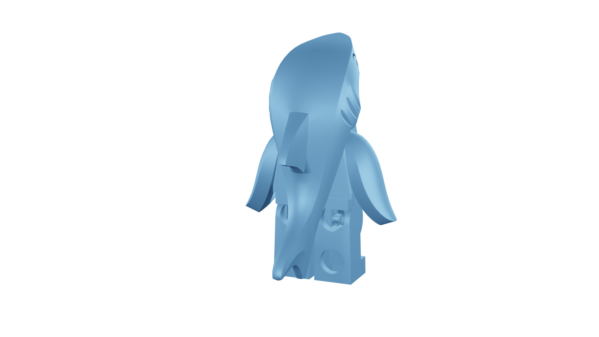 3D print minifigure - 71011-13 Shark Suit Guy 3D print model_22