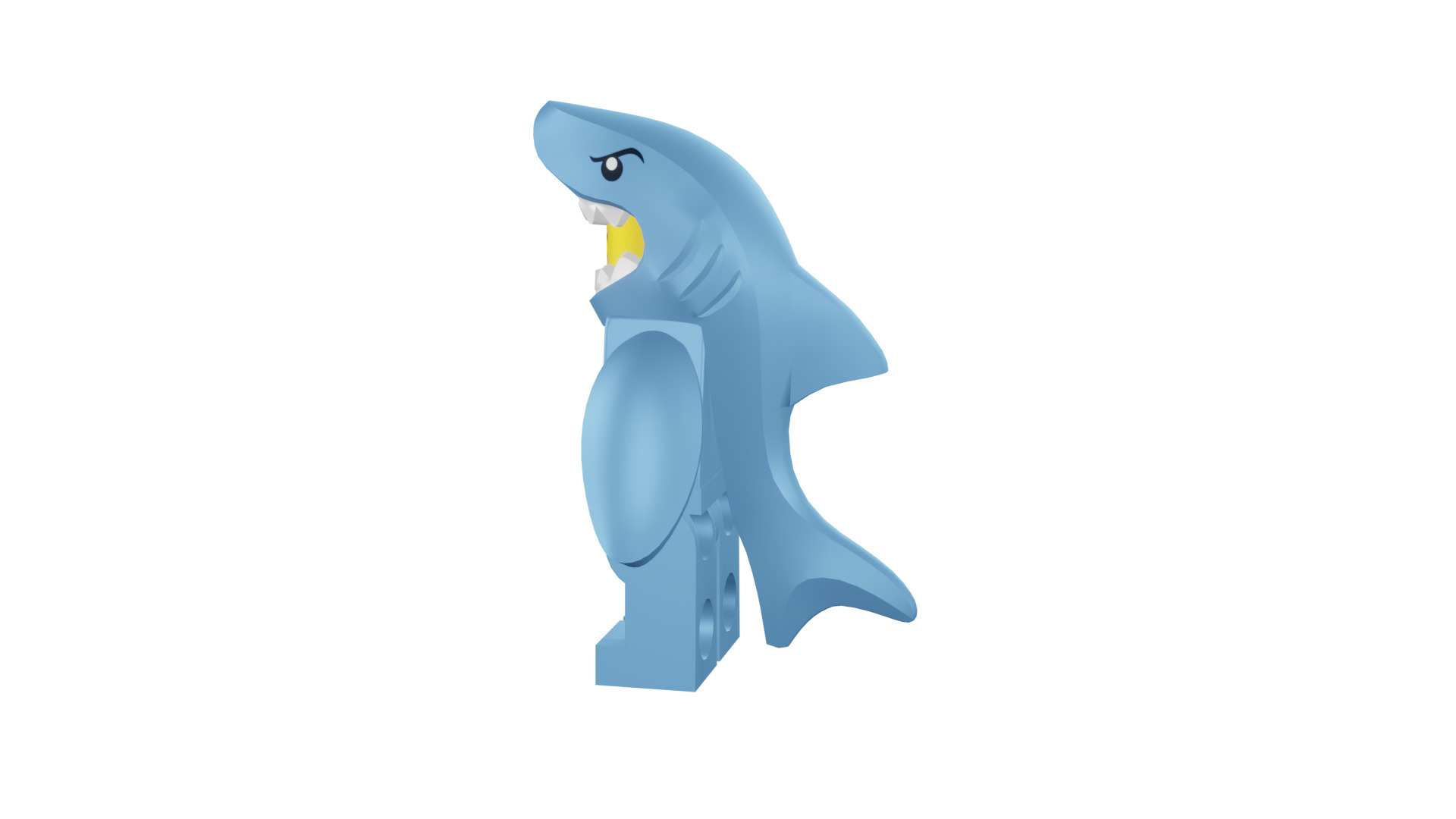 3D print minifigure - 71011-13 Shark Suit Guy 3D print model_34