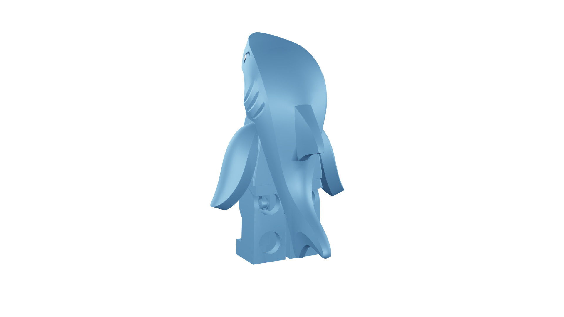 3D print minifigure - 71011-13 Shark Suit Guy 3D print model_28
