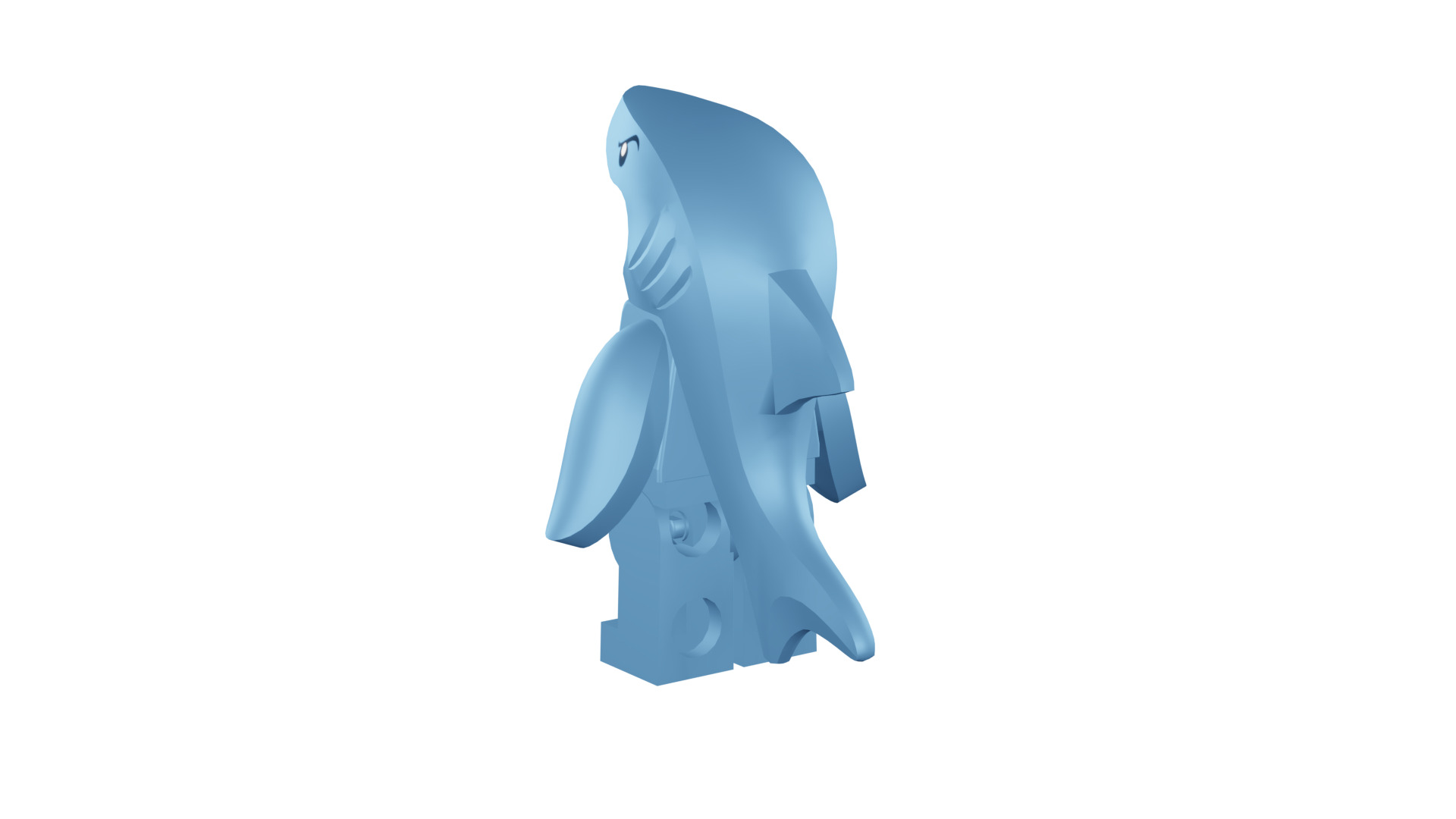 3D print minifigure - 71011-13 Shark Suit Guy 3D print model_29