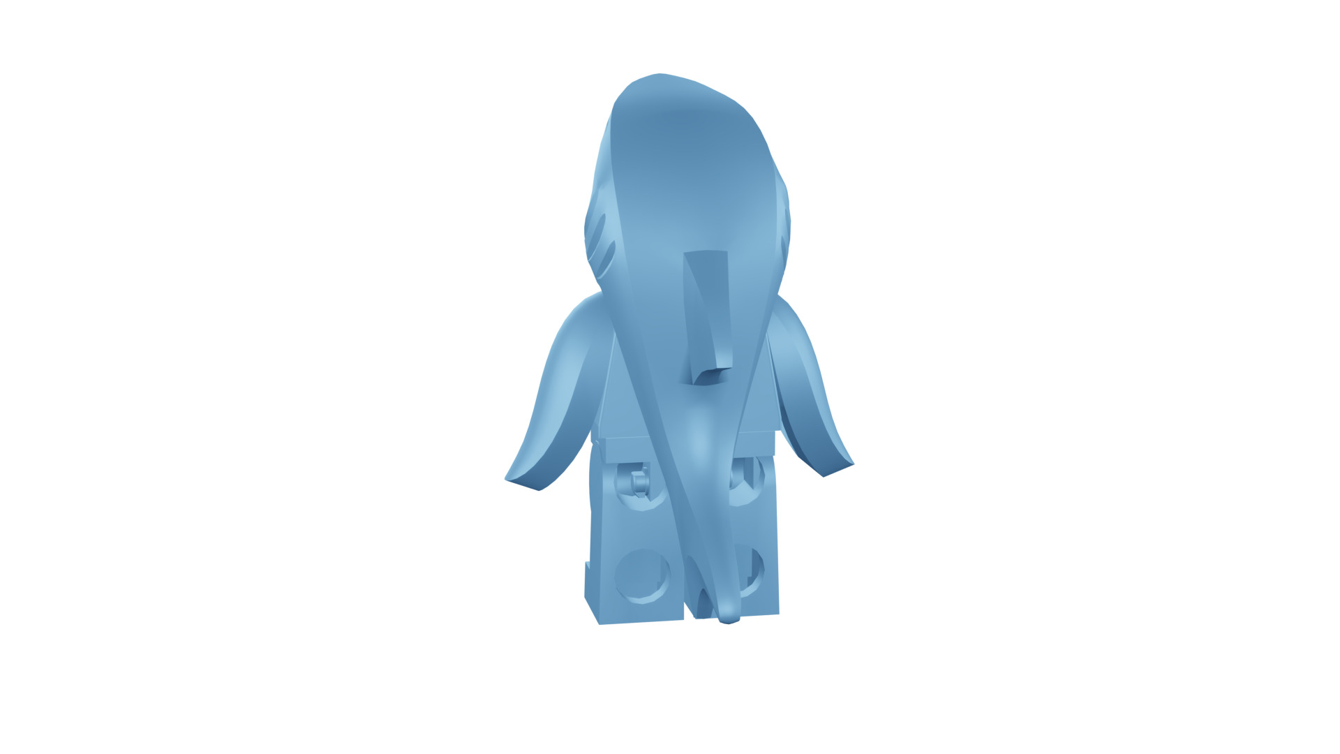 3D print minifigure - 71011-13 Shark Suit Guy 3D print model_26