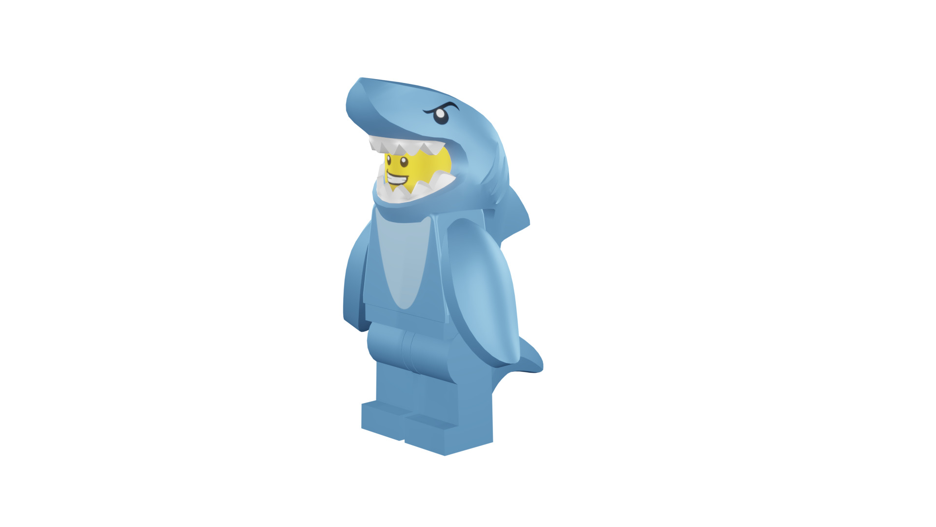 3D print minifigure - 71011-13 Shark Suit Guy 3D print model_41