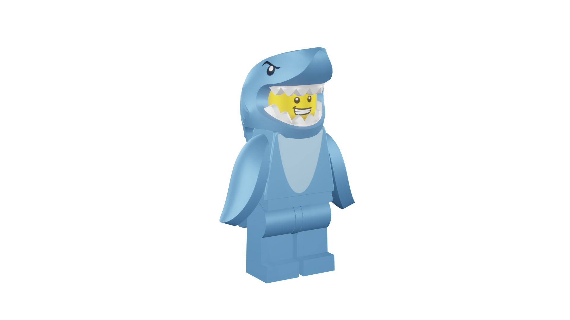 3D print minifigure - 71011-13 Shark Suit Guy 3D print model_7