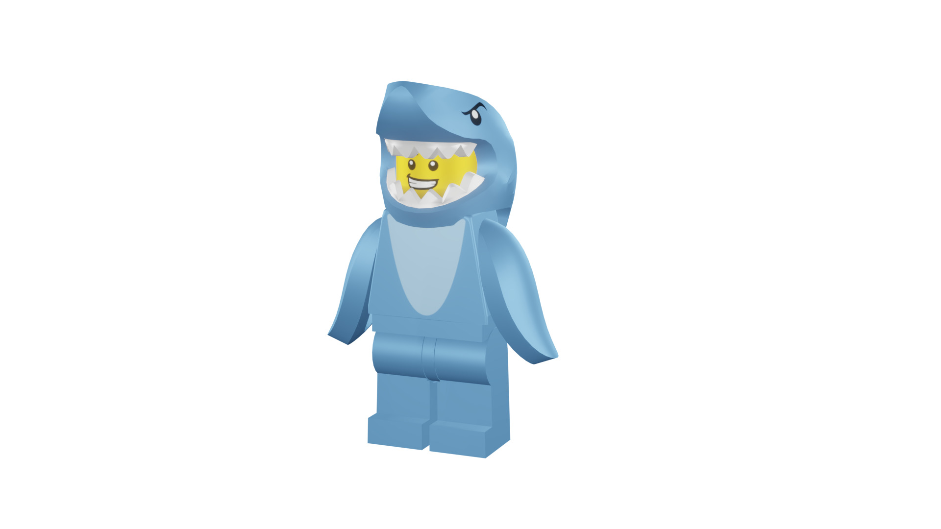 3D print minifigure - 71011-13 Shark Suit Guy 3D print model_44