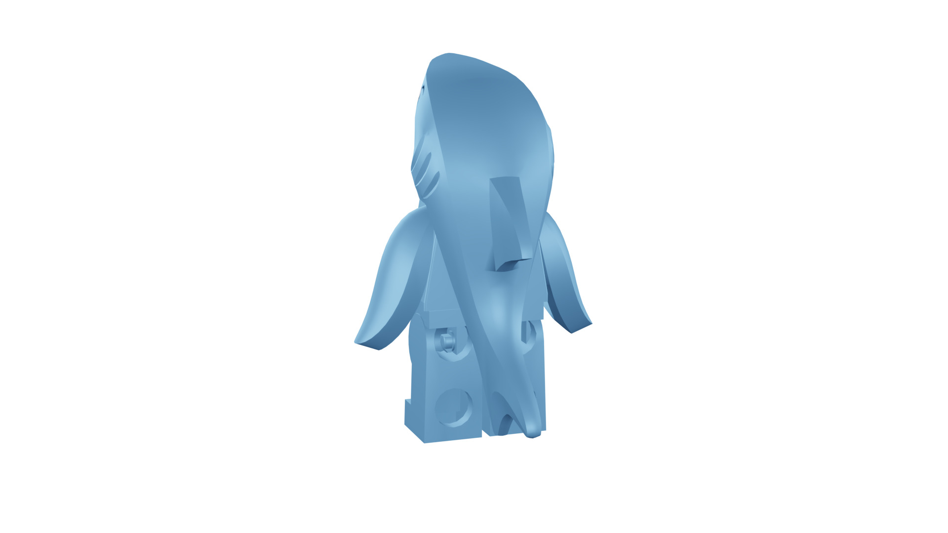 3D print minifigure - 71011-13 Shark Suit Guy 3D print model_27