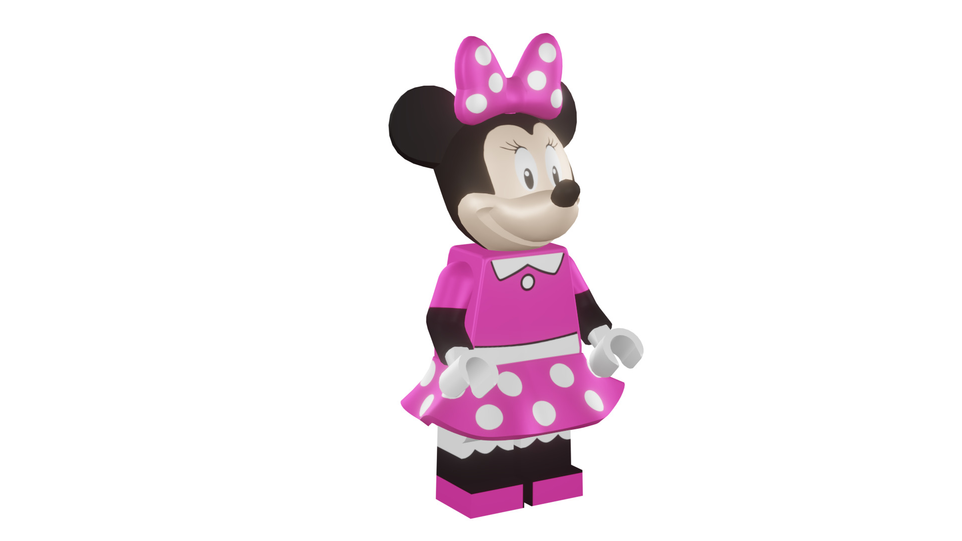 3D print minifigure - 71012-11 Minnie Mouse 3D print model_15