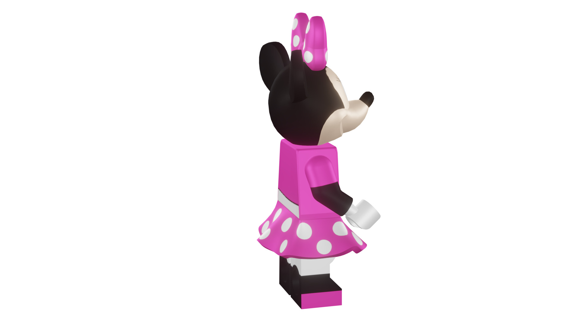 3D print minifigure - 71012-11 Minnie Mouse 3D print model_23