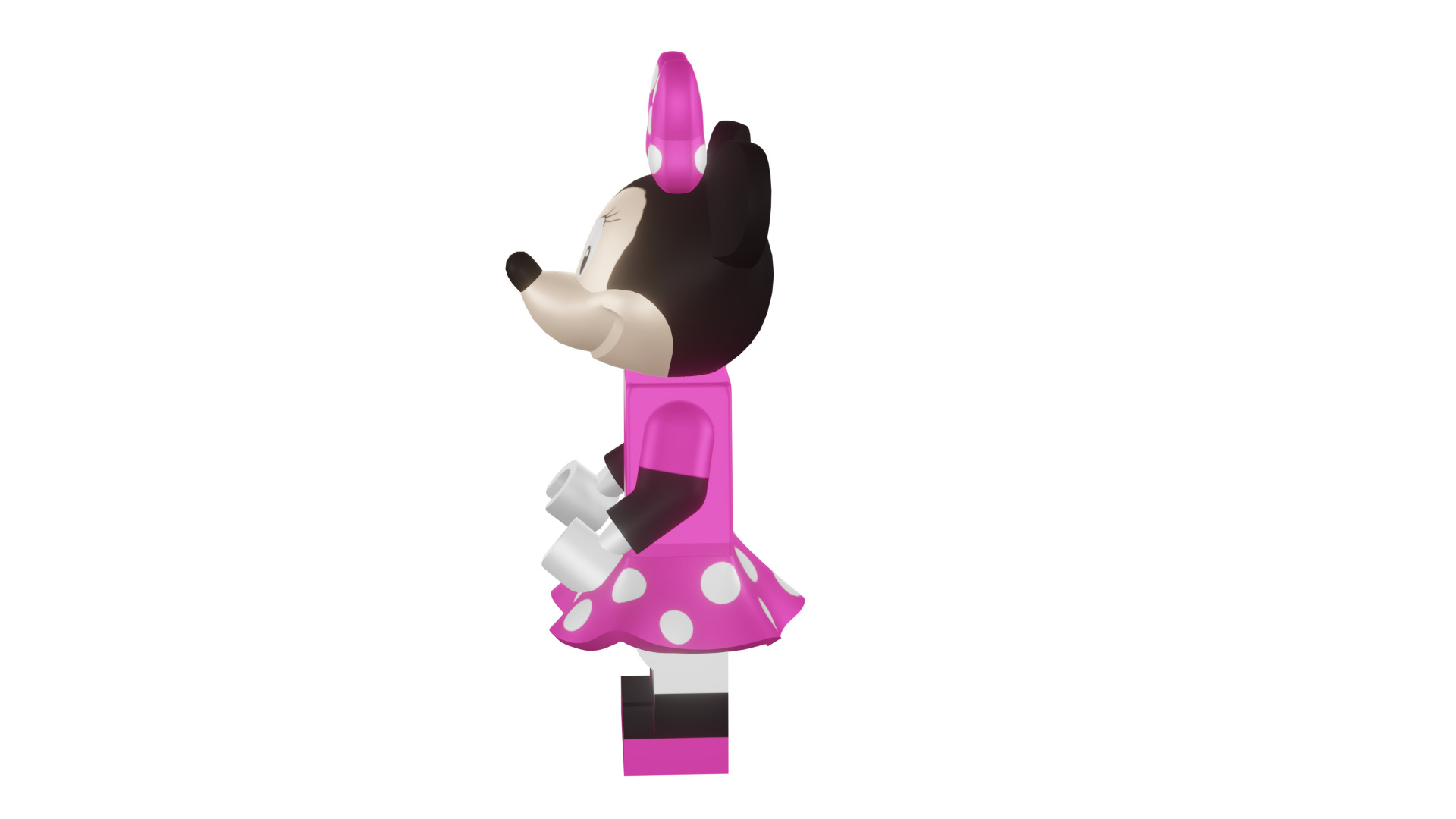 3D print minifigure - 71012-11 Minnie Mouse 3D print model_43
