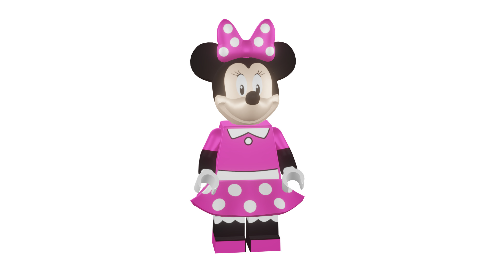 3D print minifigure - 71012-11 Minnie Mouse 3D print model_12
