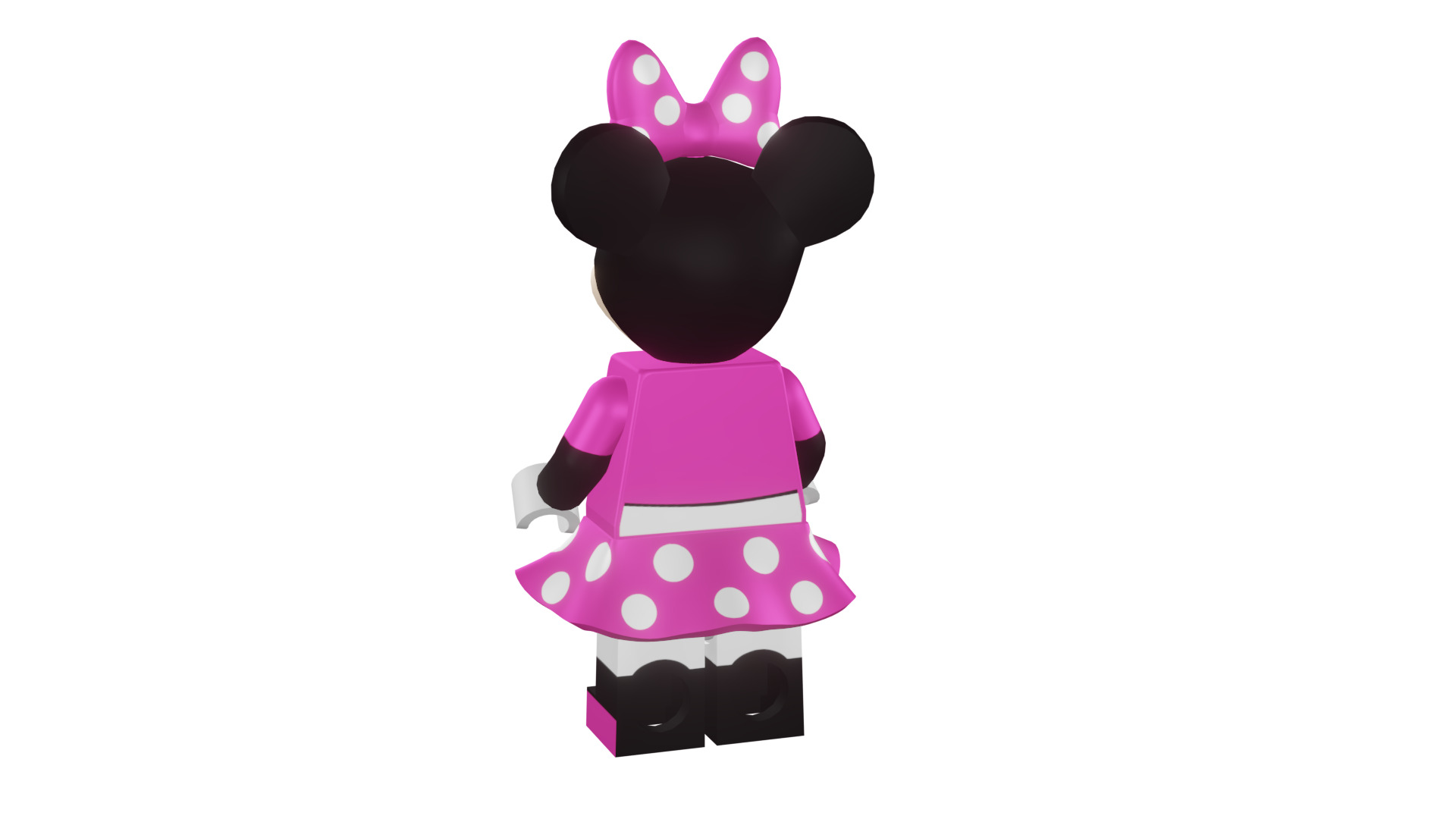 3D print minifigure - 71012-11 Minnie Mouse 3D print model_34