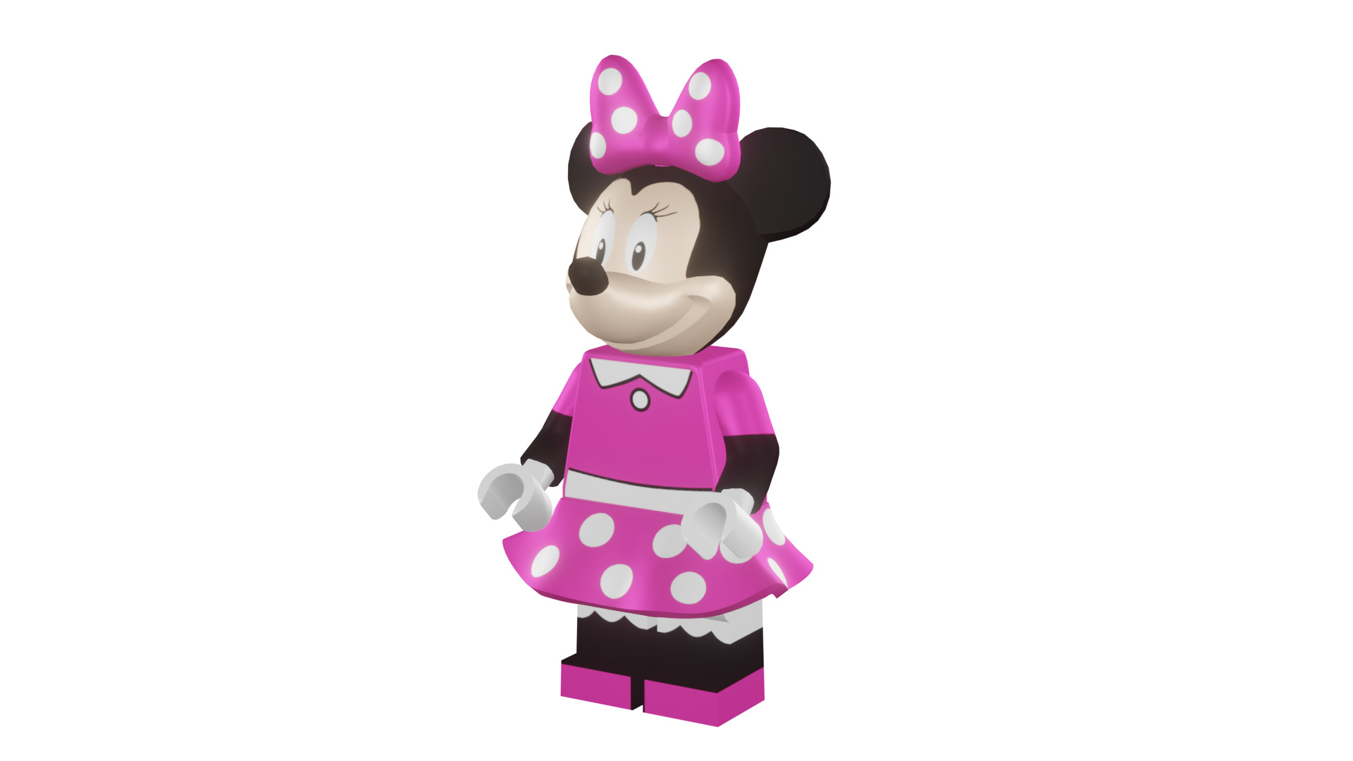3D print minifigure - 71012-11 Minnie Mouse 3D print model_4