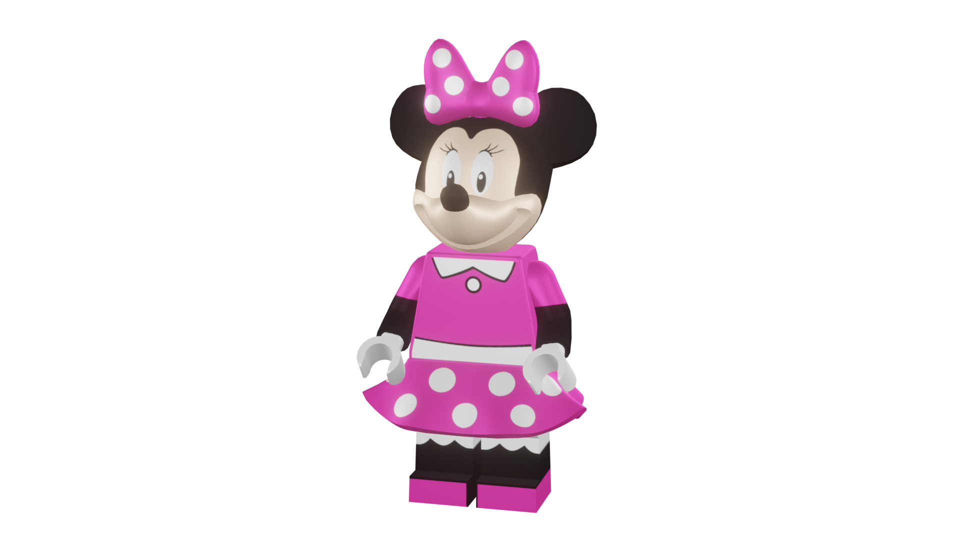 3D print minifigure - 71012-11 Minnie Mouse 3D print model_50