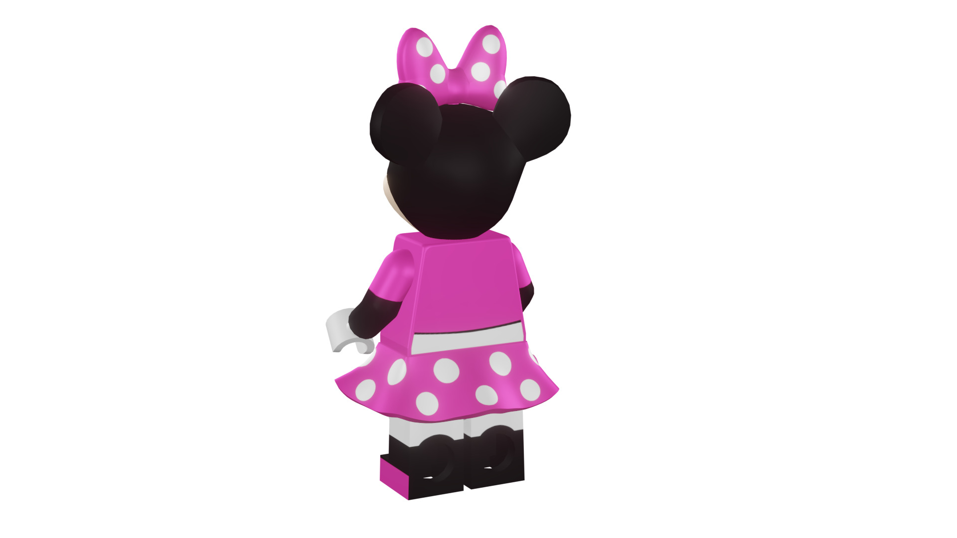 3D print minifigure - 71012-11 Minnie Mouse 3D print model_35