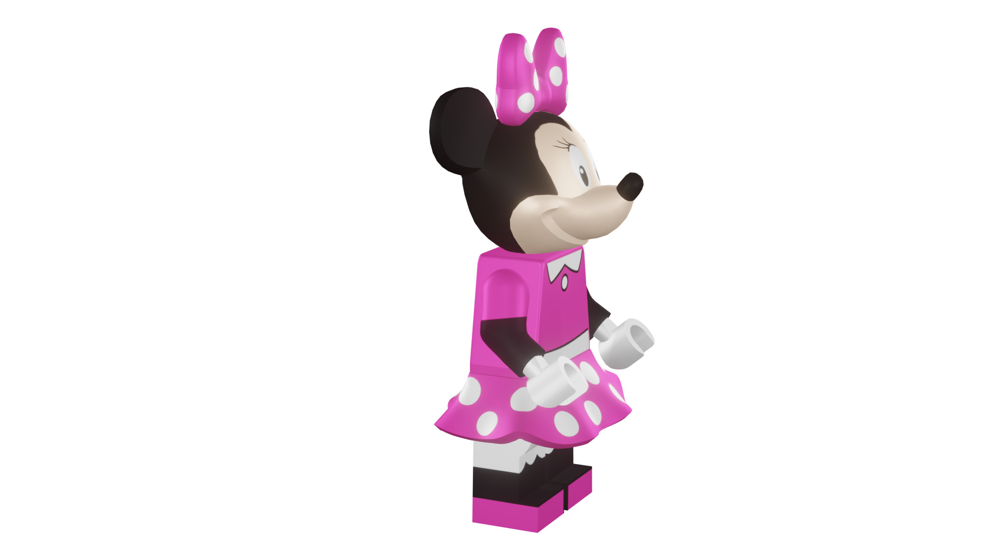3D print minifigure - 71012-11 Minnie Mouse 3D print model_18