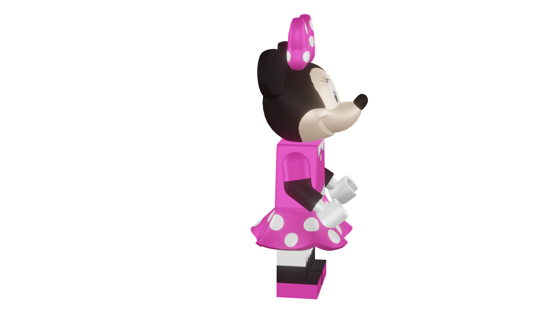 3D print minifigure - 71012-11 Minnie Mouse 3D print model_20