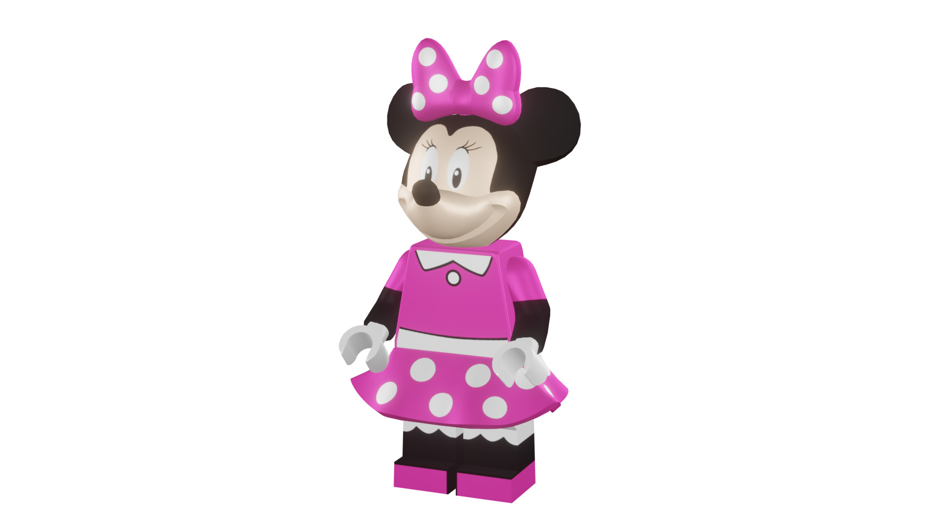 3D print minifigure - 71012-11 Minnie Mouse 3D print model_49