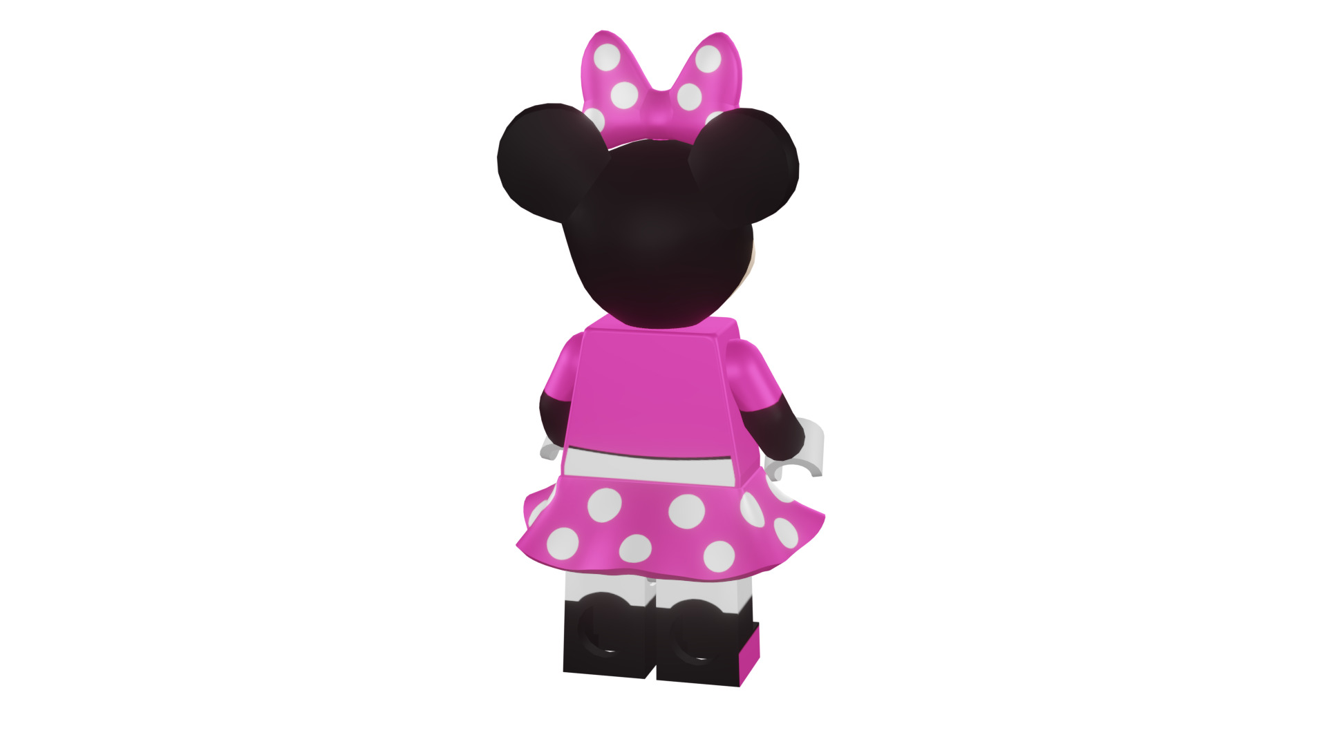 3D print minifigure - 71012-11 Minnie Mouse 3D print model_30