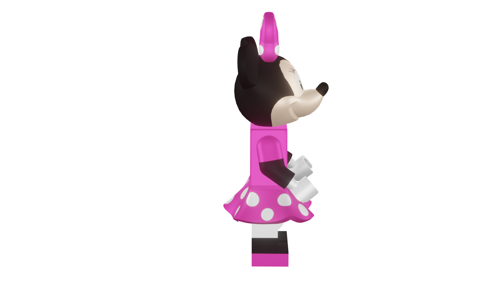 3D print minifigure - 71012-11 Minnie Mouse 3D print model_21