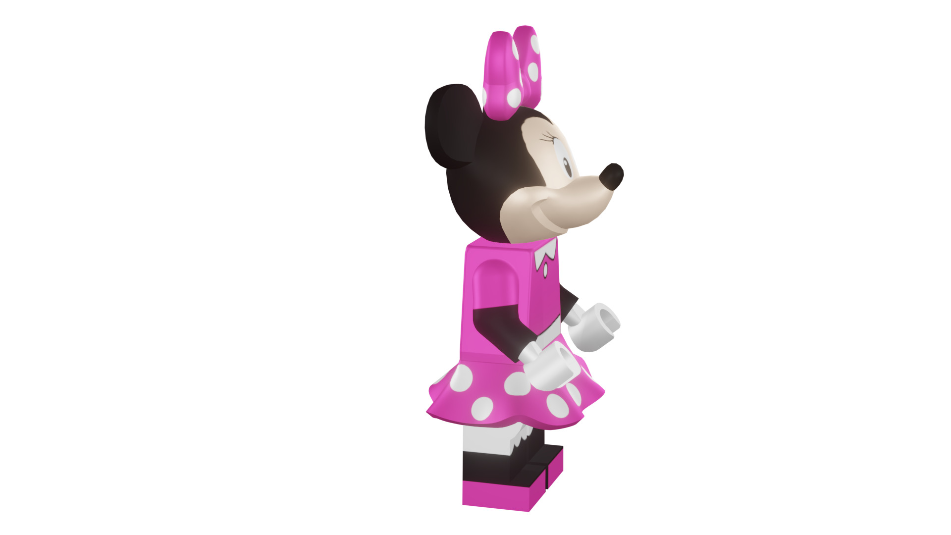 3D print minifigure - 71012-11 Minnie Mouse 3D print model_19