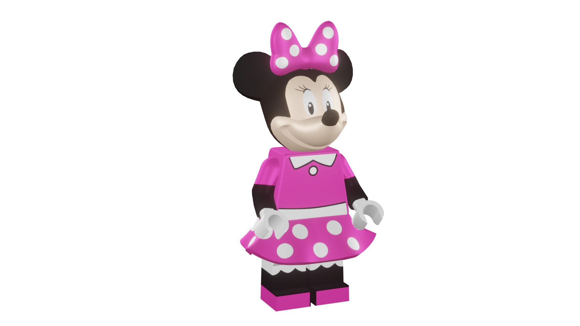 3D print minifigure - 71012-11 Minnie Mouse 3D print model_14