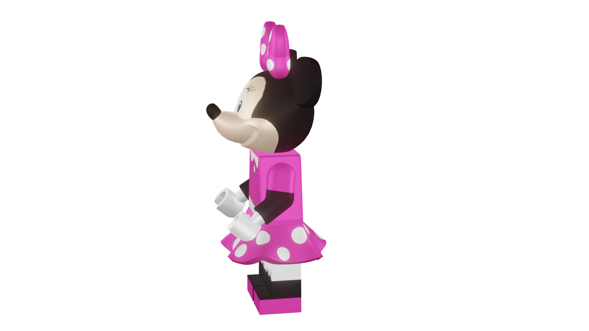 3D print minifigure - 71012-11 Minnie Mouse 3D print model_44