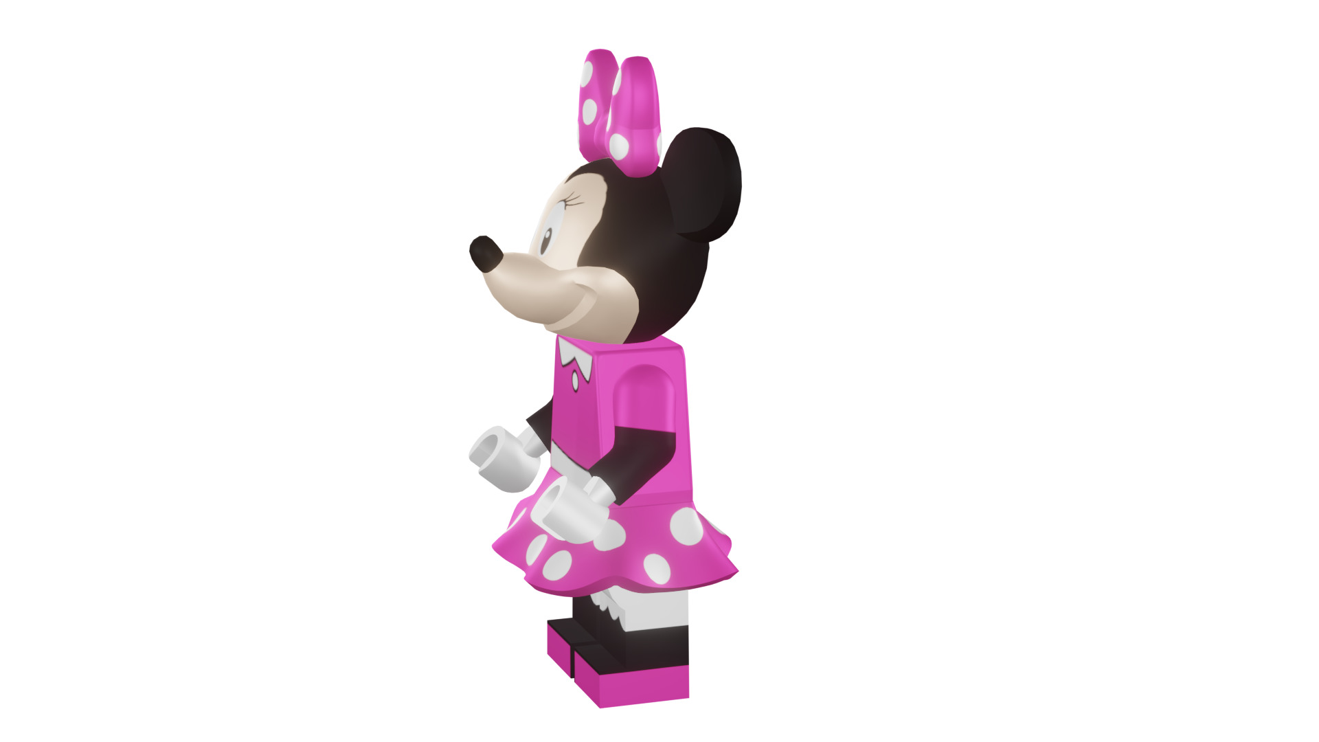 3D print minifigure - 71012-11 Minnie Mouse 3D print model_45