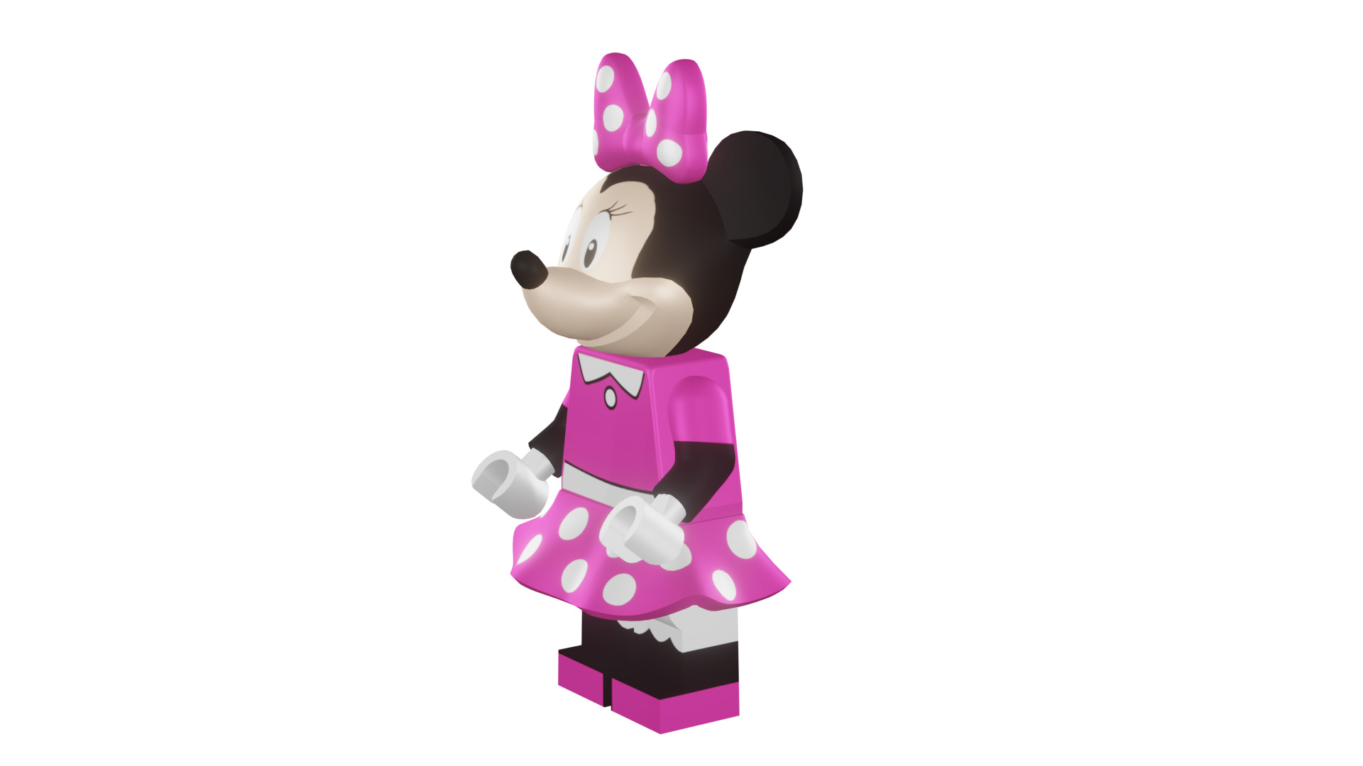 3D print minifigure - 71012-11 Minnie Mouse 3D print model_46