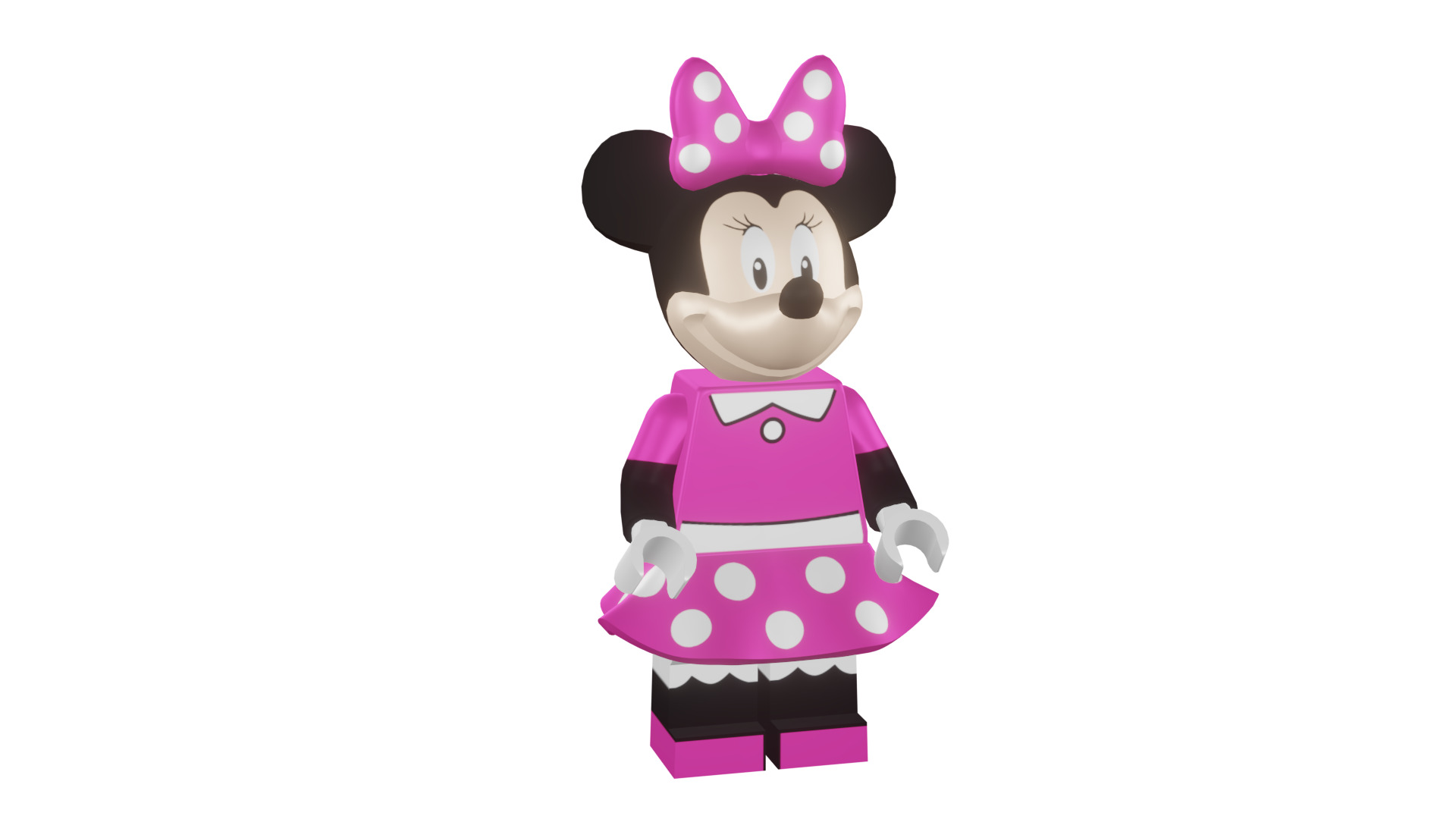 3D print minifigure - 71012-11 Minnie Mouse 3D print model_13