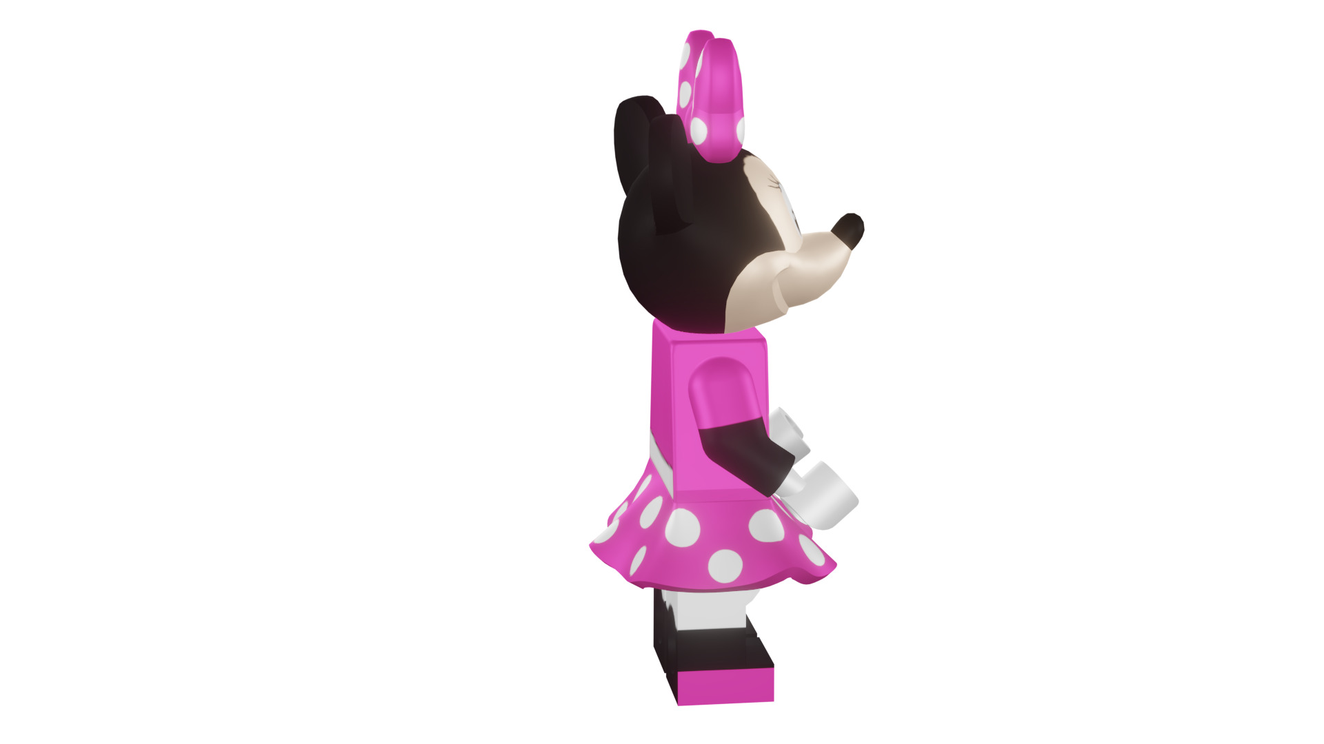 3D print minifigure - 71012-11 Minnie Mouse 3D print model_22