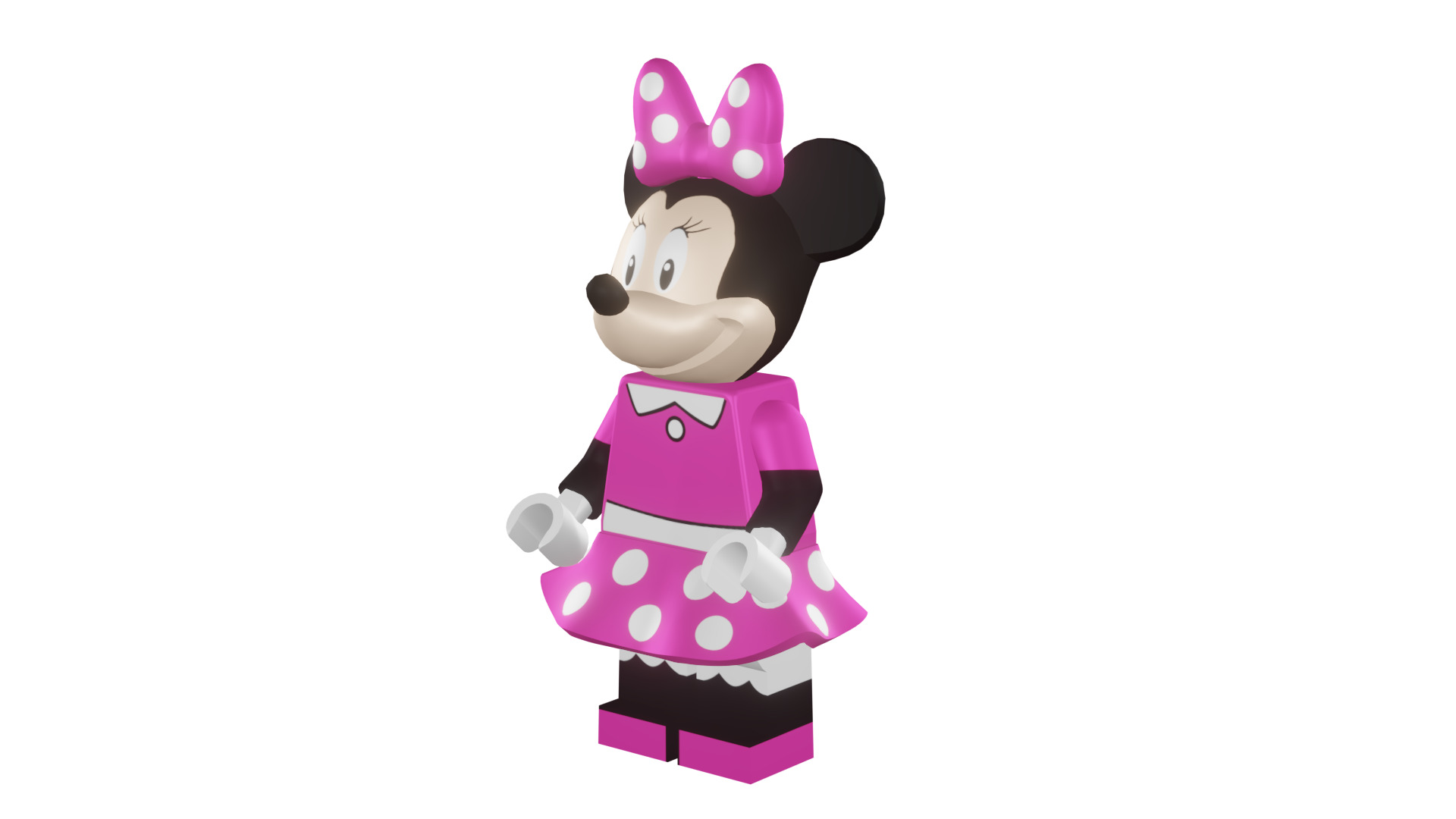 3D print minifigure - 71012-11 Minnie Mouse 3D print model_48