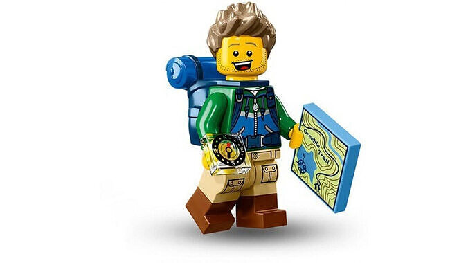 3D print minifigure - 71013-6 Hiker 3D print model