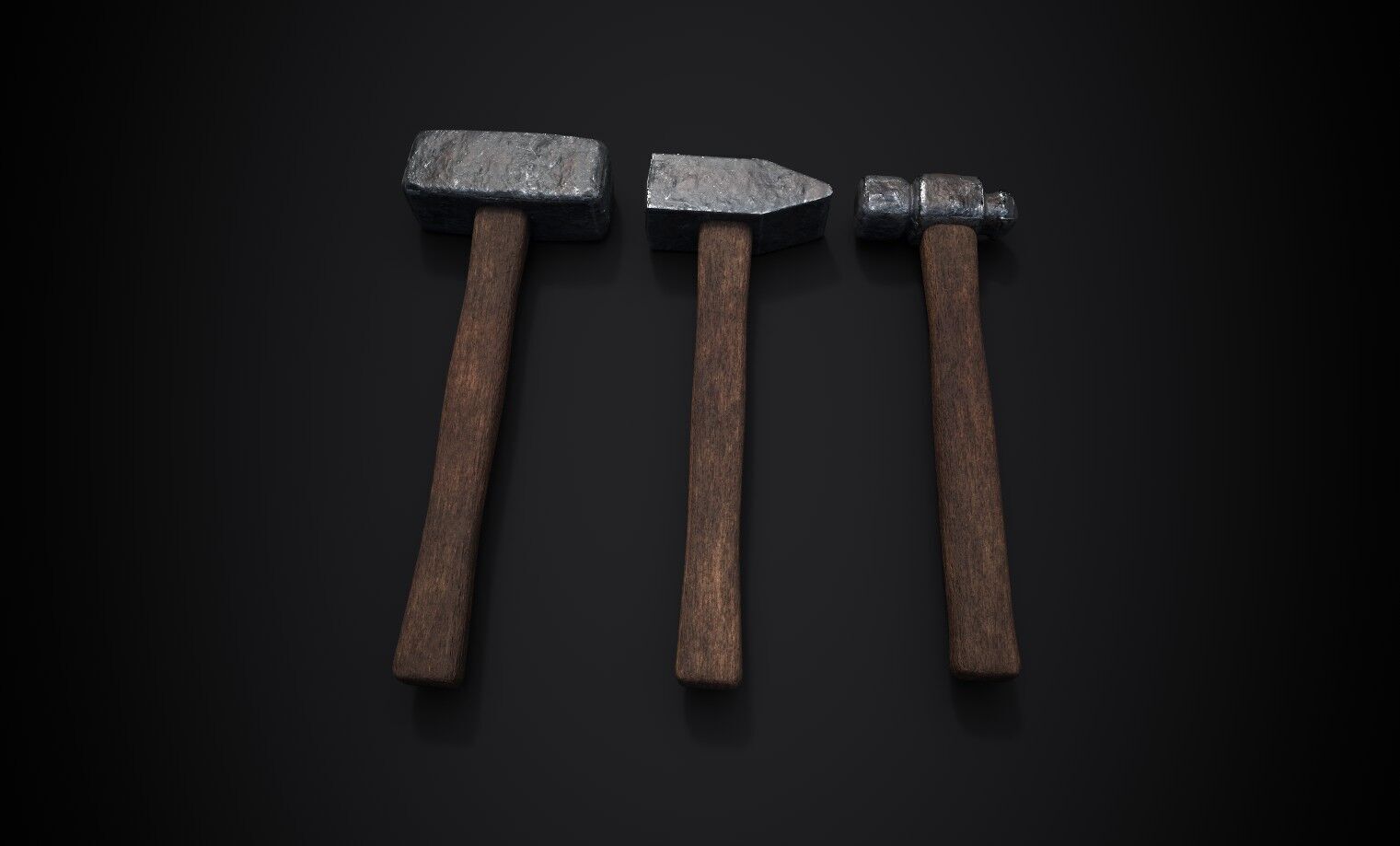 Medieval Blacksmith Hammers - 3D Model Pack Low-poly 3D model_6