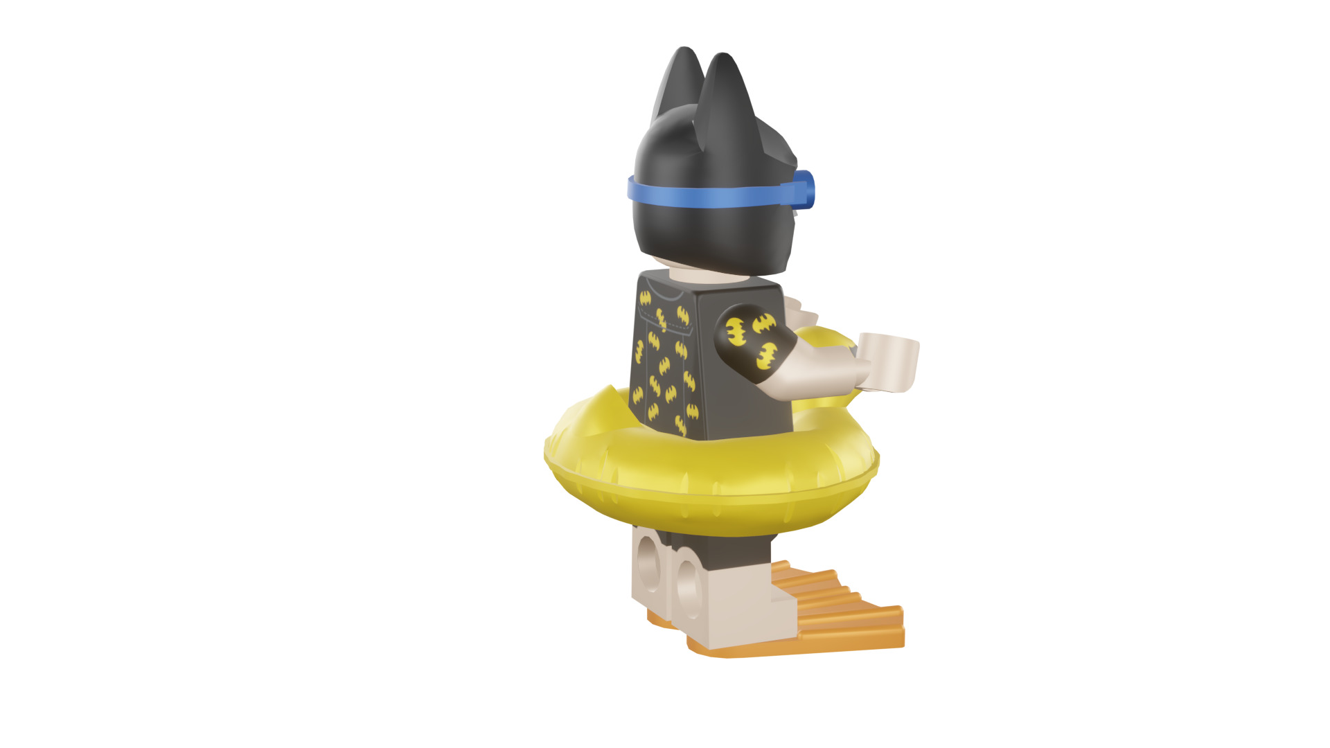 3D print minifigure - 71017-5 Vacation Batman 3D print model_23