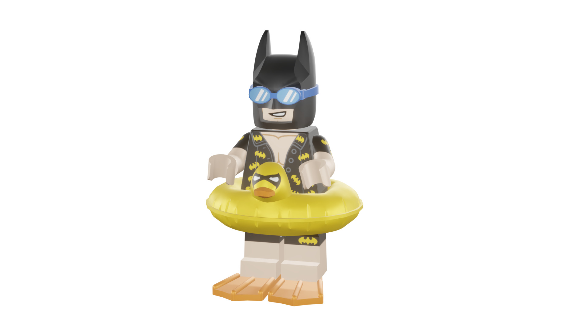 3D print minifigure - 71017-5 Vacation Batman 3D print model_50