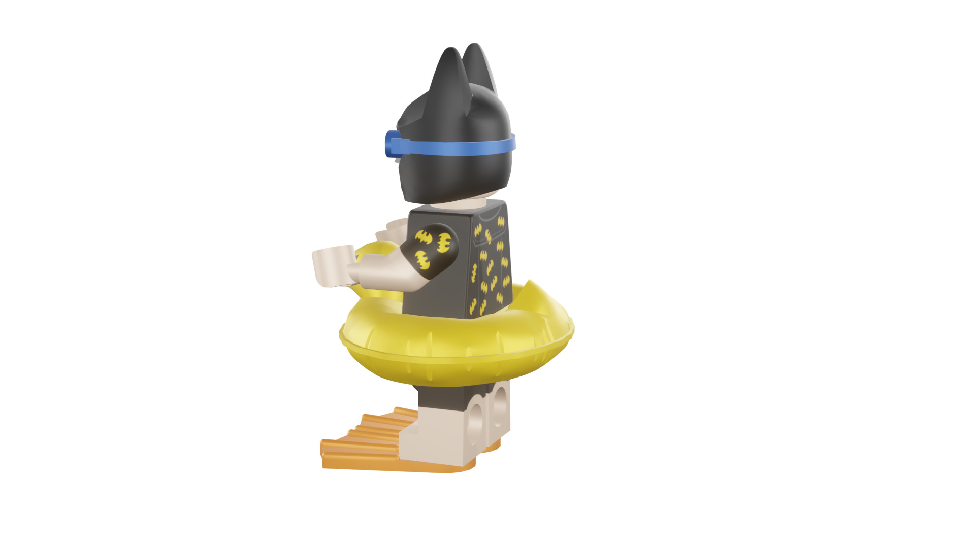3D print minifigure - 71017-5 Vacation Batman 3D print model_39