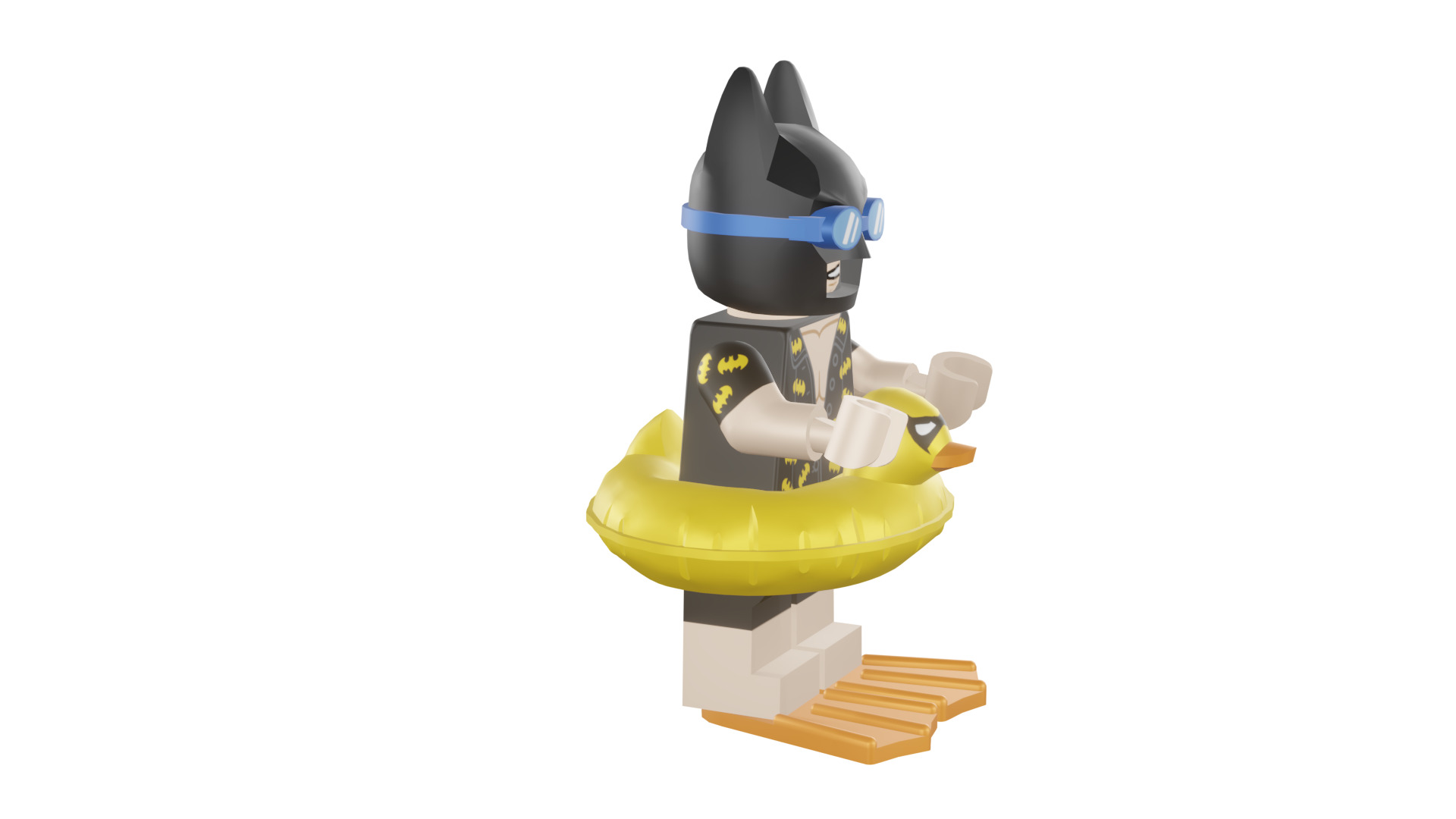 3D print minifigure - 71017-5 Vacation Batman 3D print model_18