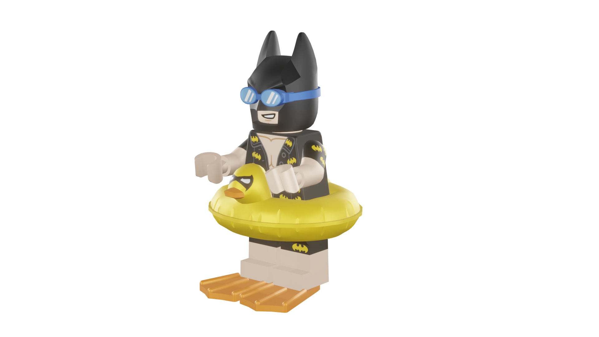 3D print minifigure - 71017-5 Vacation Batman 3D print model_3