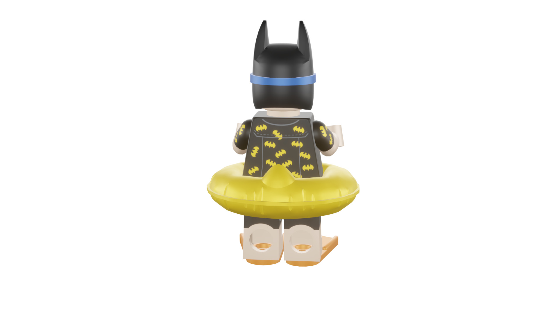 3D print minifigure - 71017-5 Vacation Batman 3D print model_30