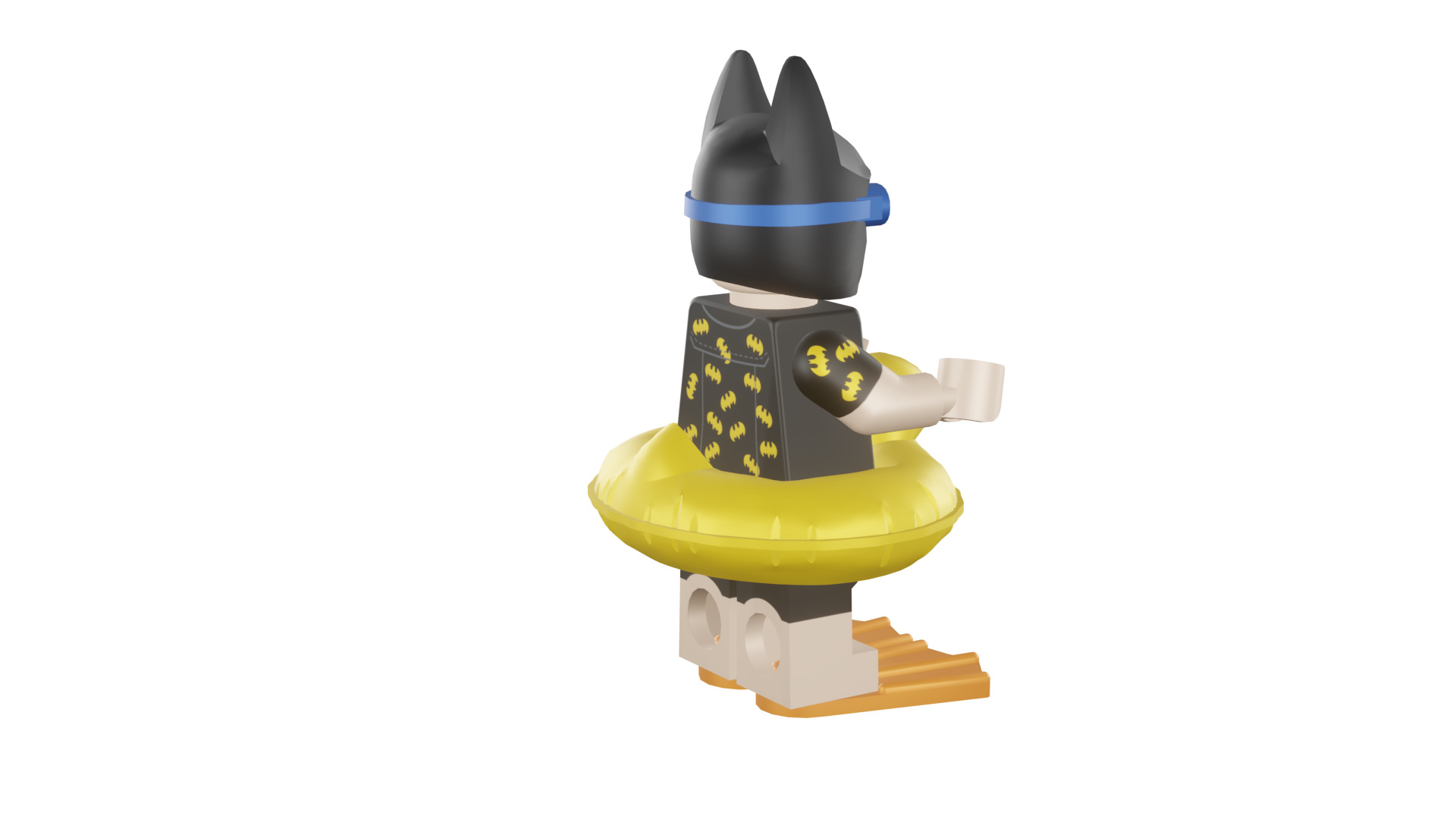 3D print minifigure - 71017-5 Vacation Batman 3D print model_24