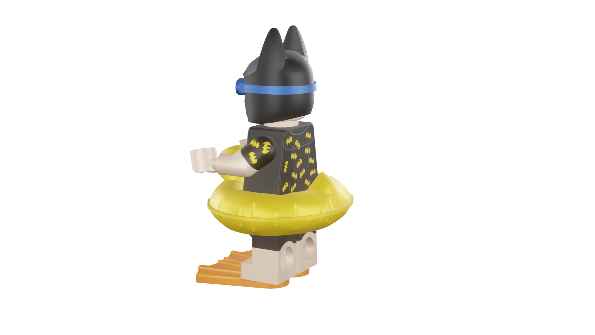 3D print minifigure - 71017-5 Vacation Batman 3D print model_38