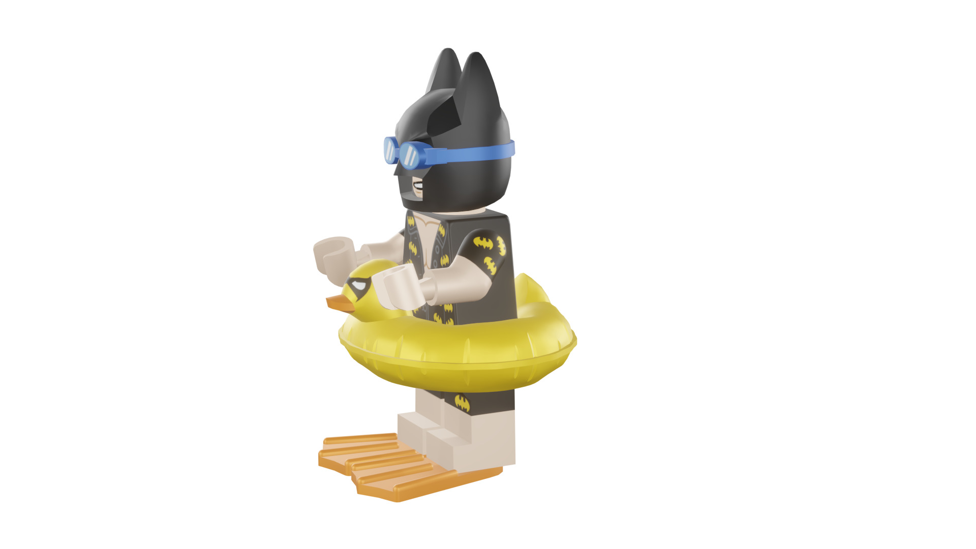 3D print minifigure - 71017-5 Vacation Batman 3D print model_45