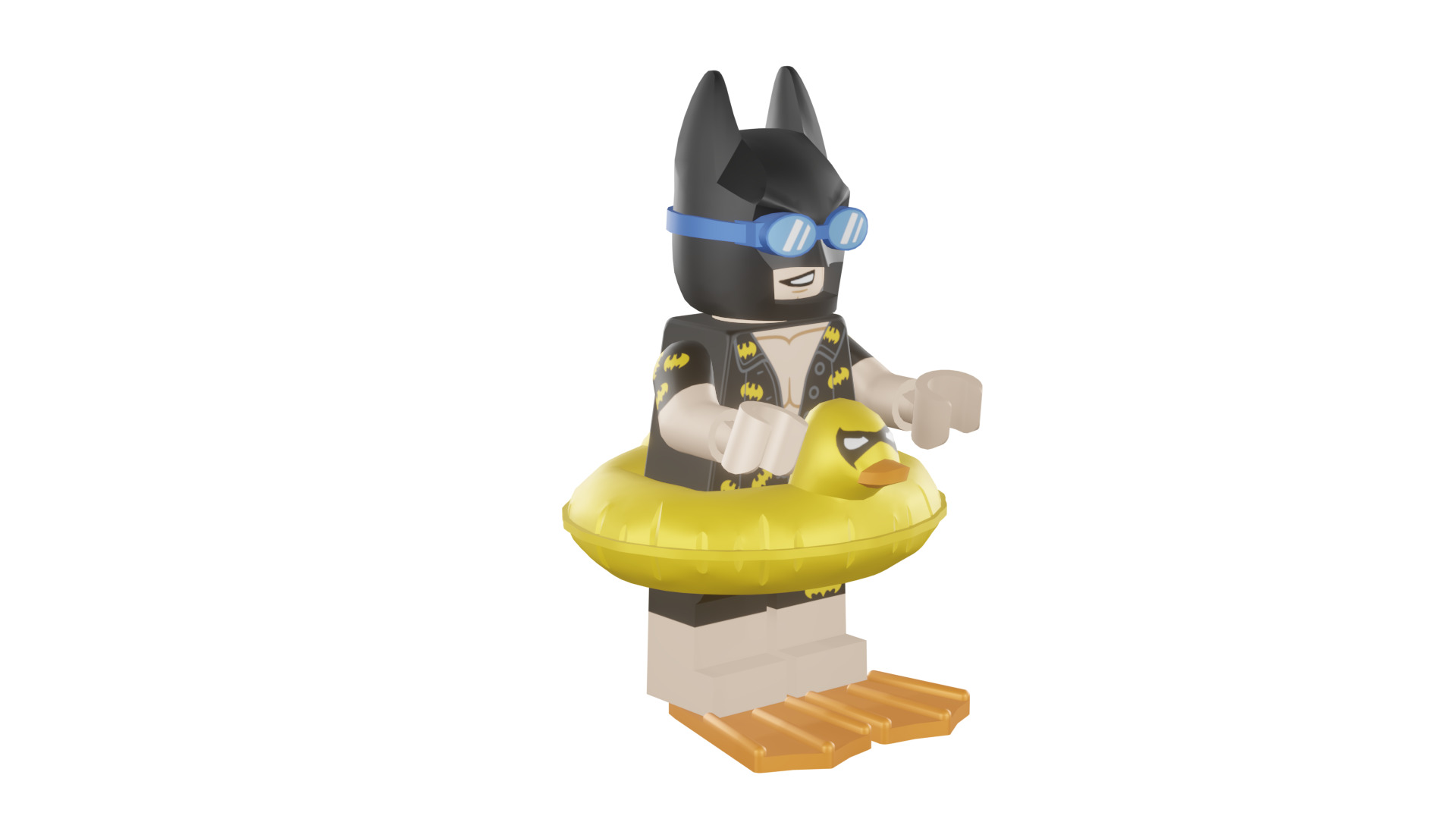 3D print minifigure - 71017-5 Vacation Batman 3D print model_1
