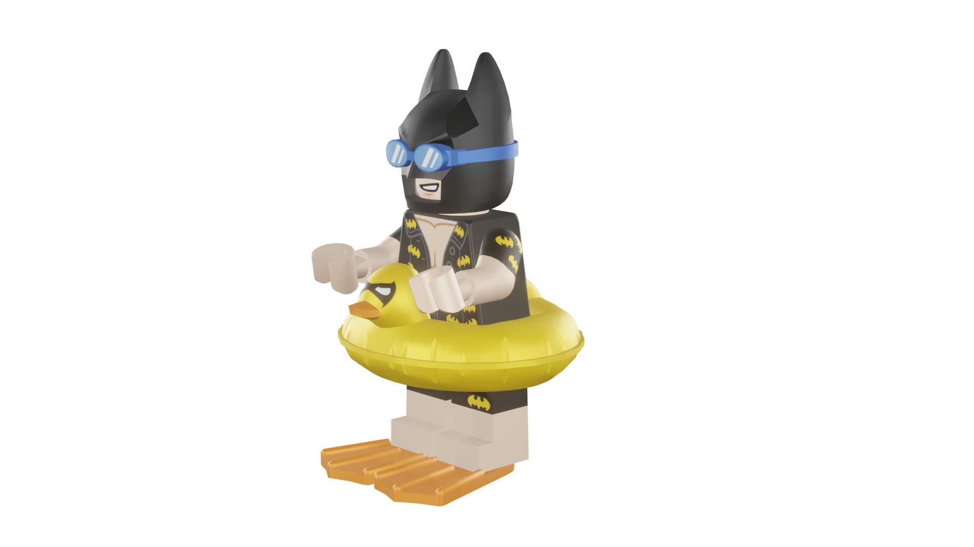 3D print minifigure - 71017-5 Vacation Batman 3D print model_47