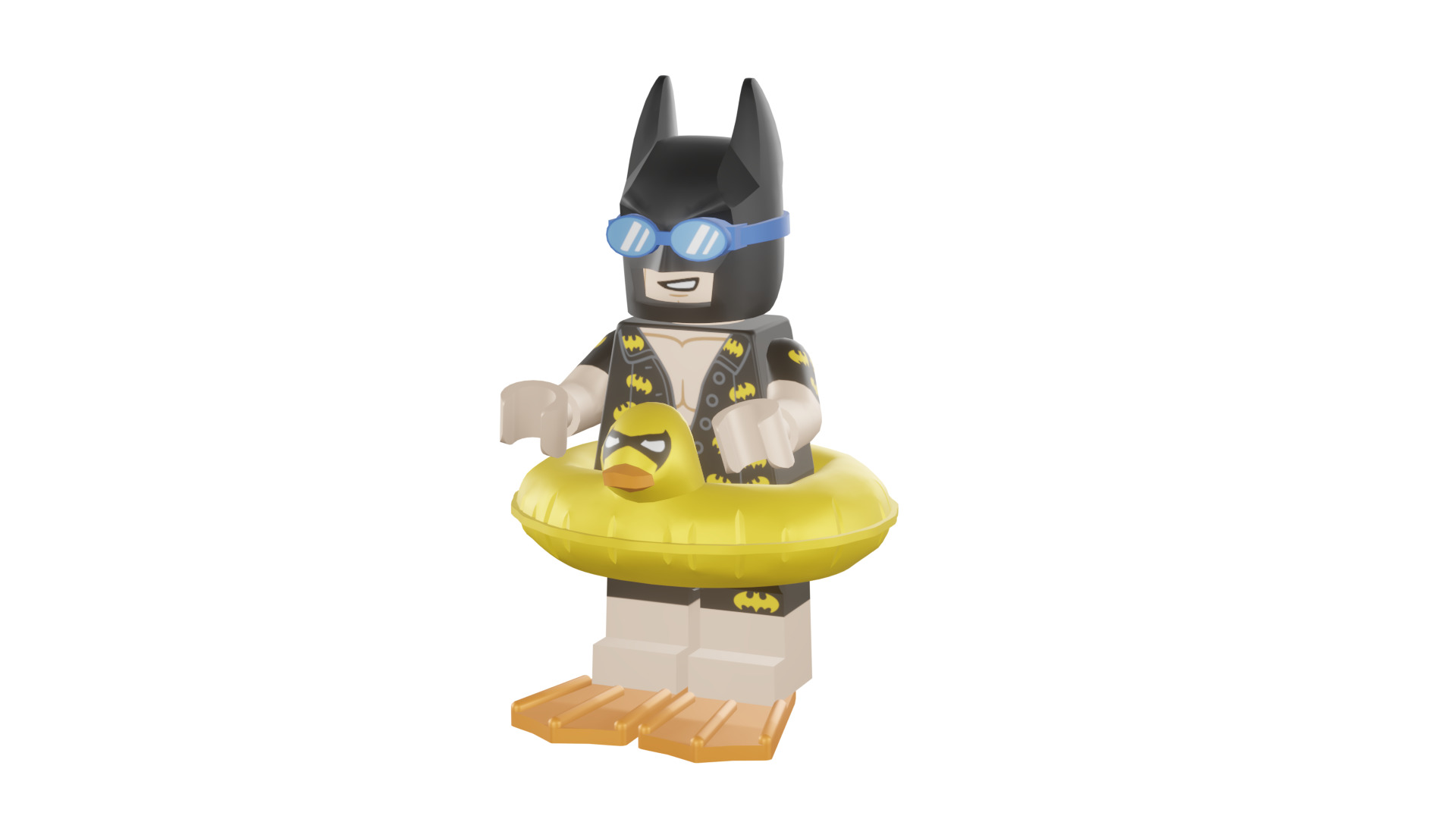 3D print minifigure - 71017-5 Vacation Batman 3D print model_49