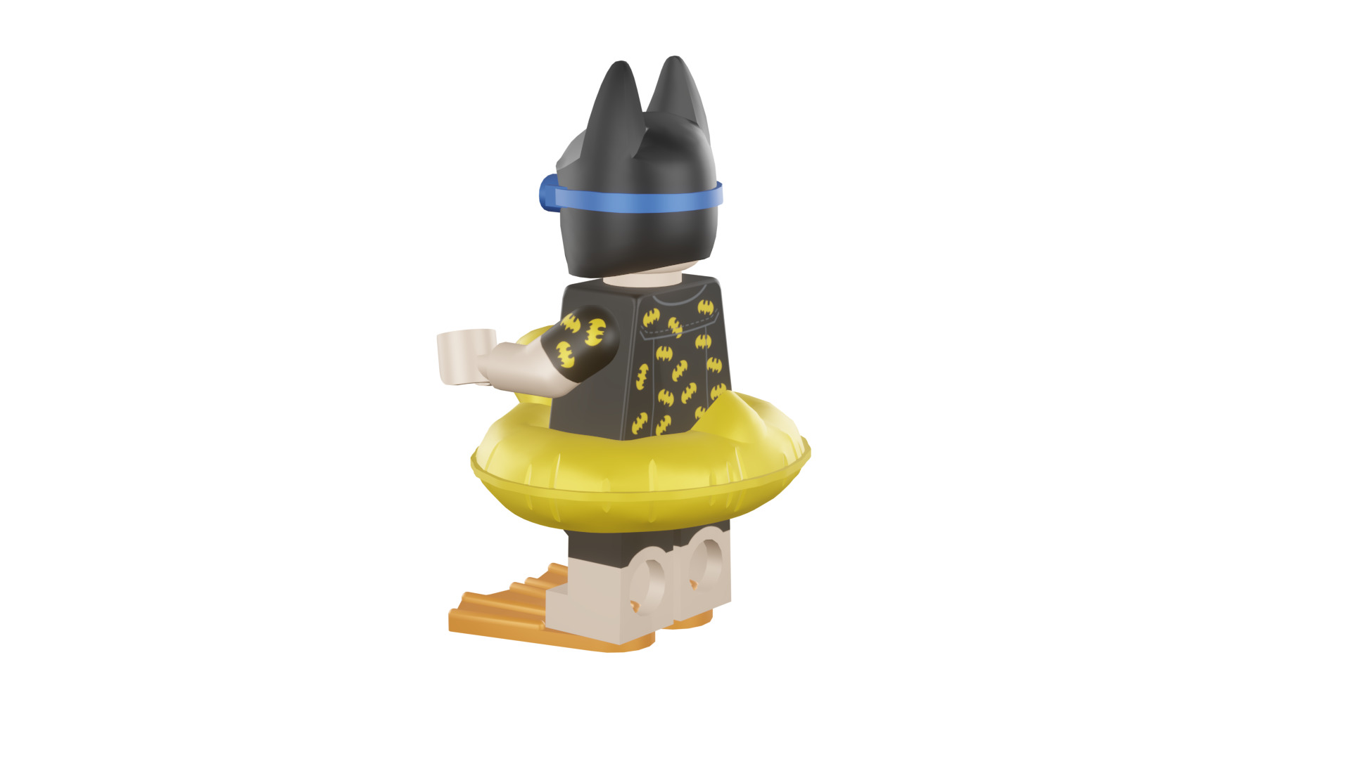 3D print minifigure - 71017-5 Vacation Batman 3D print model_37