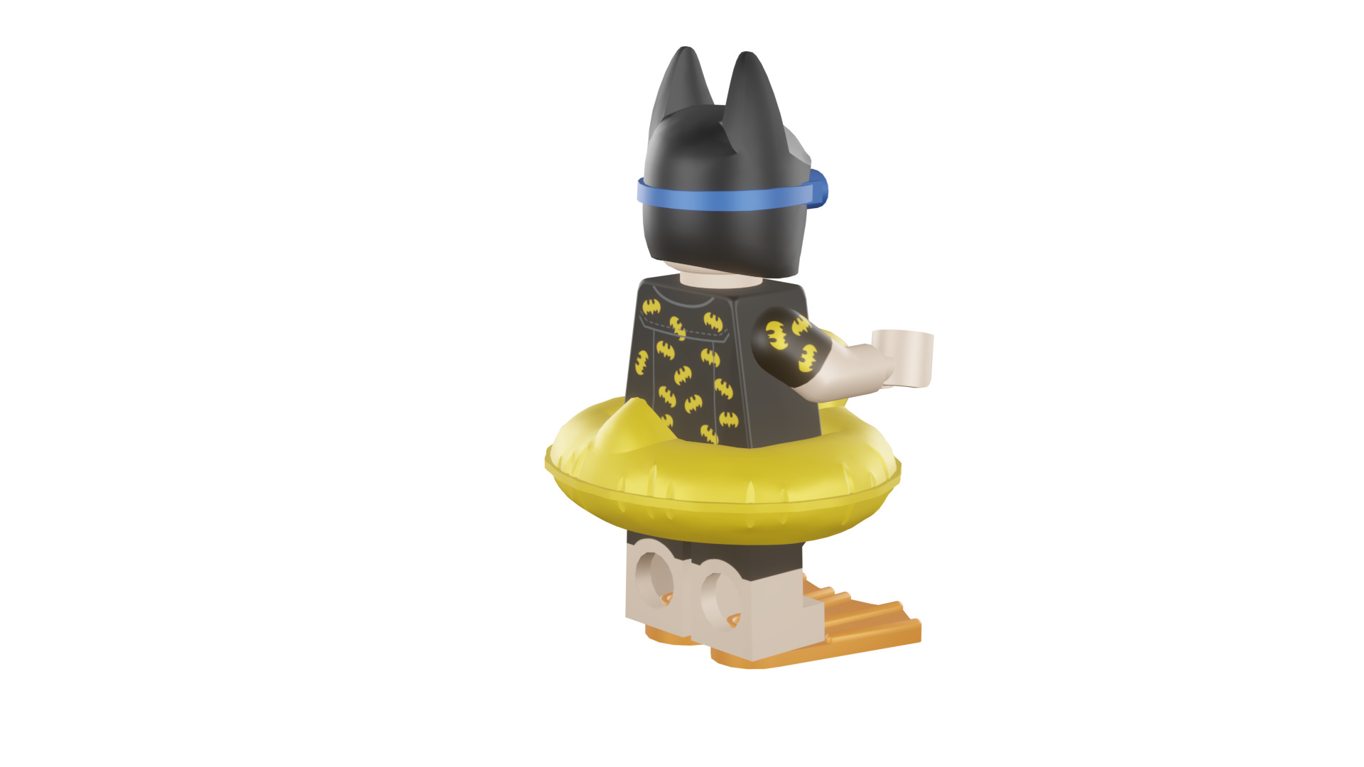 3D print minifigure - 71017-5 Vacation Batman 3D print model_25