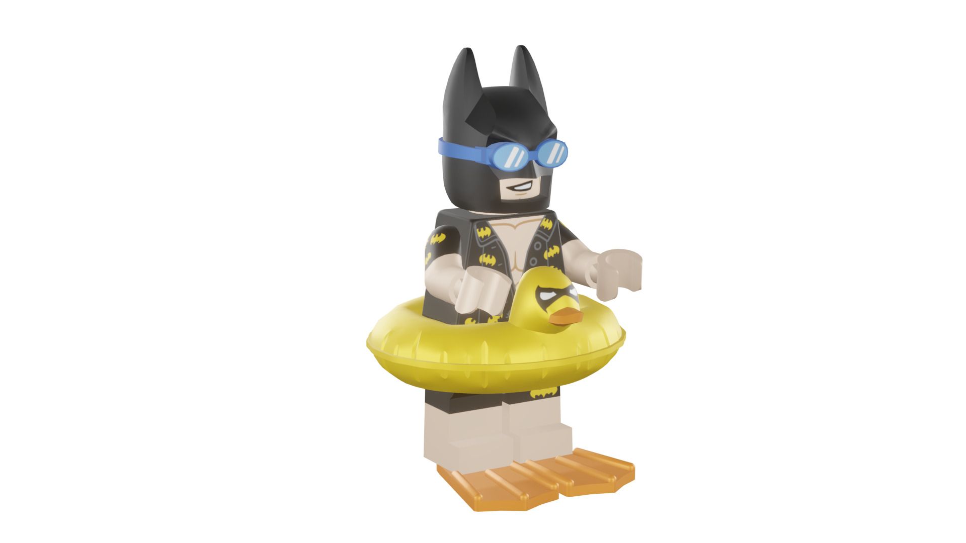 3D print minifigure - 71017-5 Vacation Batman 3D print model_15