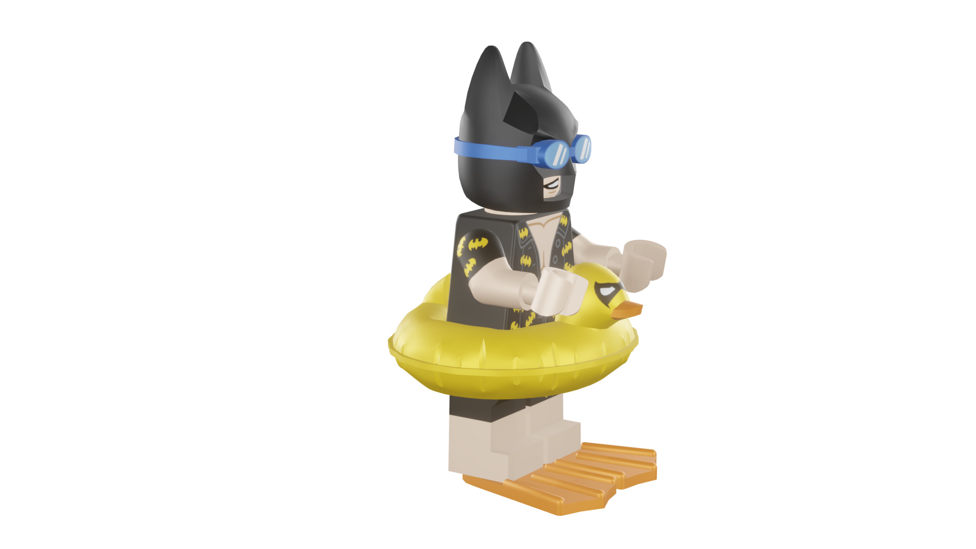 3D print minifigure - 71017-5 Vacation Batman 3D print model_17