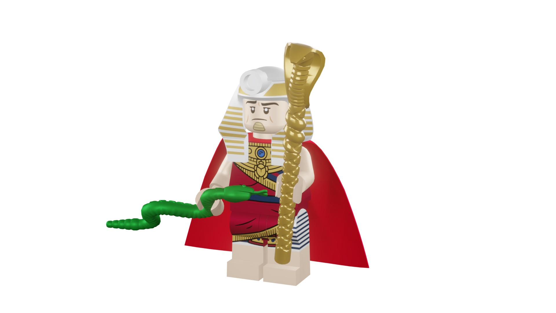 3D print minifigure - 71017-19 King Tut 3D print model_4