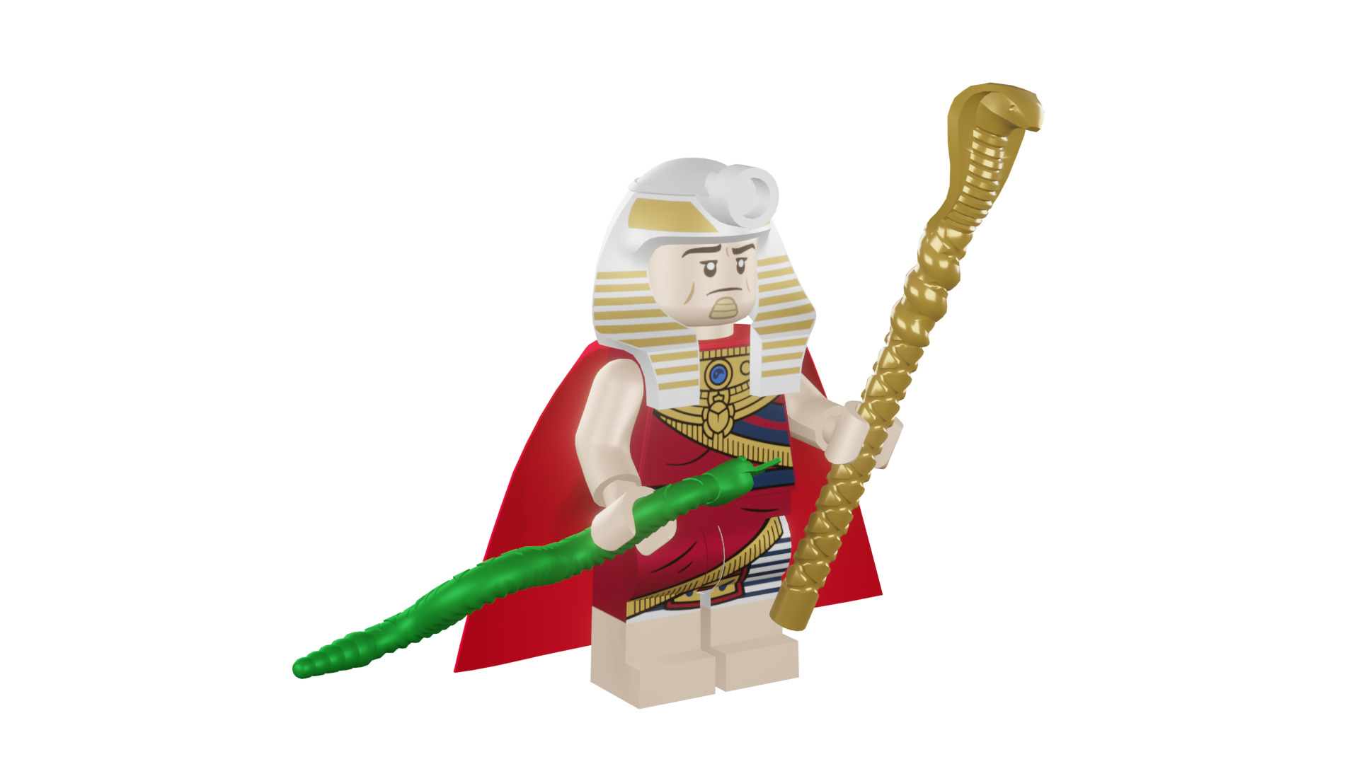 3D print minifigure - 71017-19 King Tut 3D print model_1
